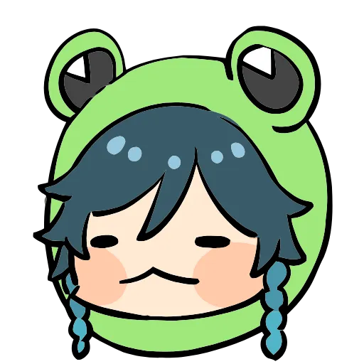 🐸 Эмодзи «Genshin Impact Frogs» для Telegram
