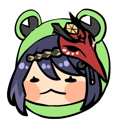 🐸 Эмодзи «Genshin Impact Frogs» для Telegram