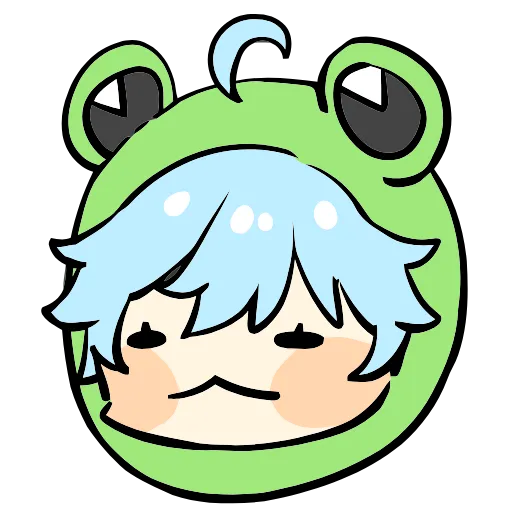 🐸 Эмодзи «Genshin Impact Frogs» для Telegram
