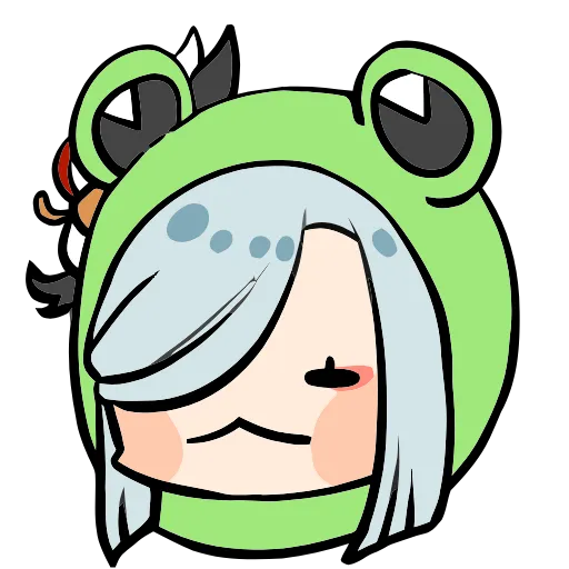 🐸 Эмодзи «Genshin Impact Frogs» для Telegram