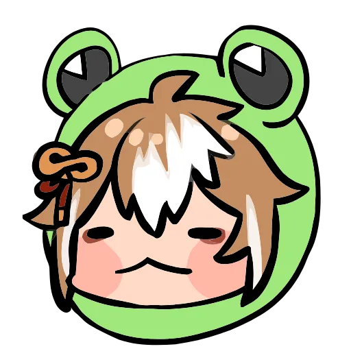 🐸 Эмодзи «Genshin Impact Frogs» для Telegram