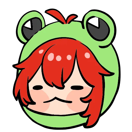 🐸 Эмодзи «Genshin Impact Frogs» для Telegram