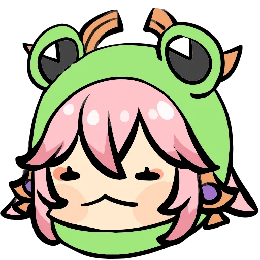 🐸 Эмодзи «Genshin Impact Frogs» для Telegram