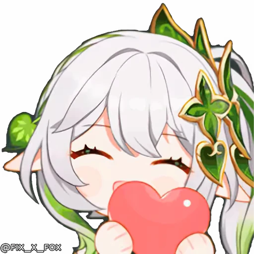 ❤️ Стикер «Genshin Impact Chibi» для Telegram