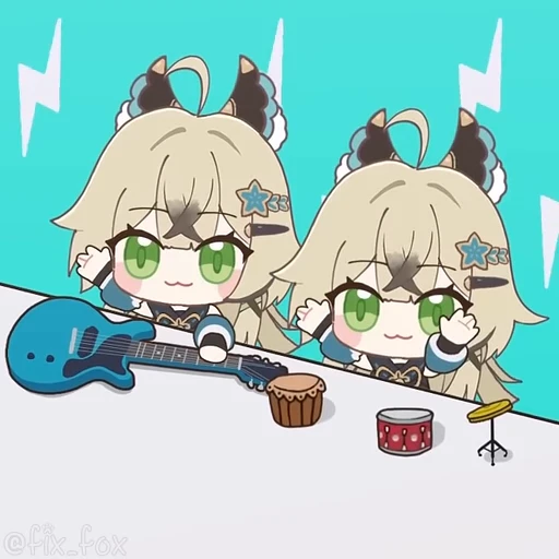 🥳 Стикер «Genshin Impact Chibi» для Telegram