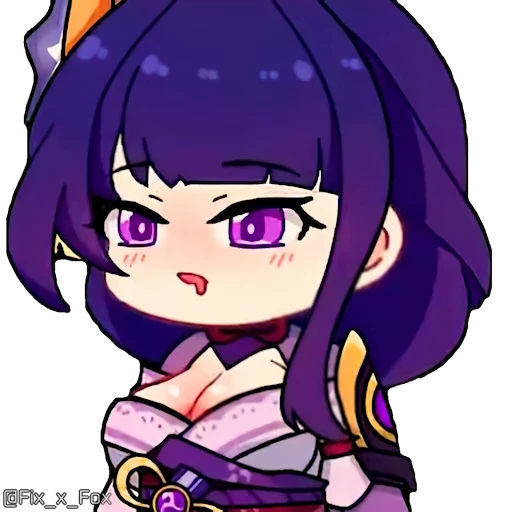 😍 Стикер «Genshin Impact Chibi» для Telegram