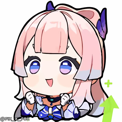 🤩 Стикер «Genshin Impact Chibi» для Telegram