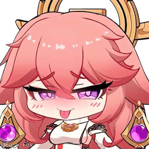 😛 Стикер «Genshin Impact Chibi» для Telegram