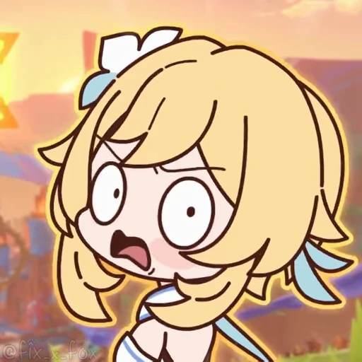 😳 Стикер «Genshin Impact Chibi» для Telegram