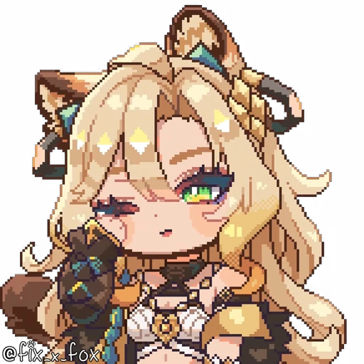 🥱 Стикер «Genshin Impact Chibi» для Telegram