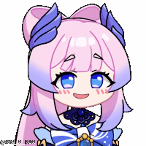 😂 Стикер «Genshin Impact Chibi» для Telegram