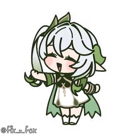👋 Стикер «Genshin Impact Chibi» для Telegram