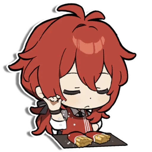 😌 Стикер «Genshin Impact (KFC)» для Telegram