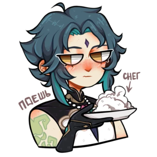 ❄️ Стикер «Genshin Impact (RoritoZokaru)» для Telegram