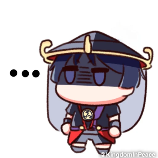 🧬 Стикер «Genshin Chibi» для Telegram