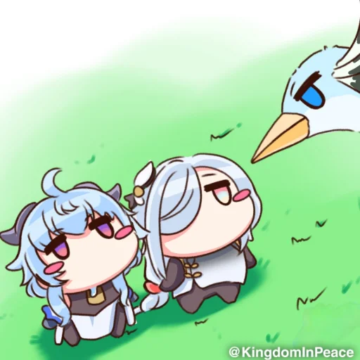 🧬 Стикер «Genshin Chibi» для Telegram