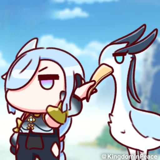 🧬 Стикер «Genshin Chibi» для Telegram