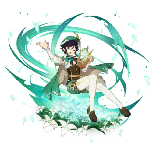 🍃 Стикер «Genshin Art» для Telegram
