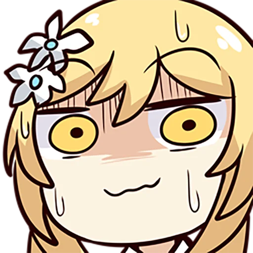 😓 Стикер «Genshin Impact stickers» для Telegram