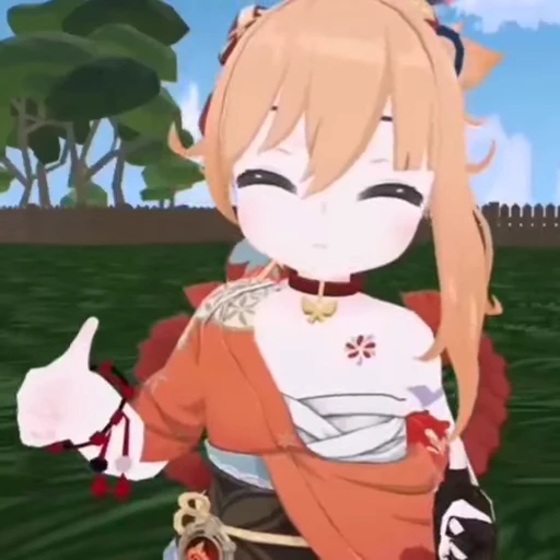 👍 Стикер «Genshin Chibi» для Telegram