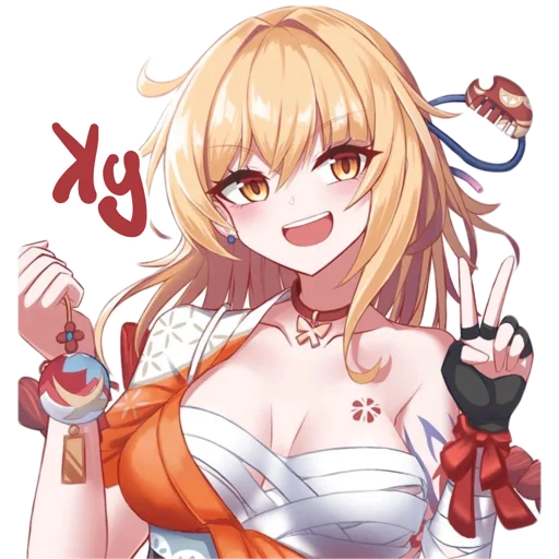 ✌ Стикер «Genshin salad» для Telegram