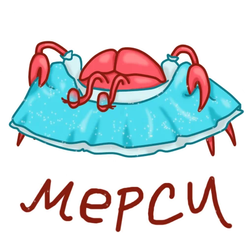 🥺 Стикер «Gentle Crab» для Telegram