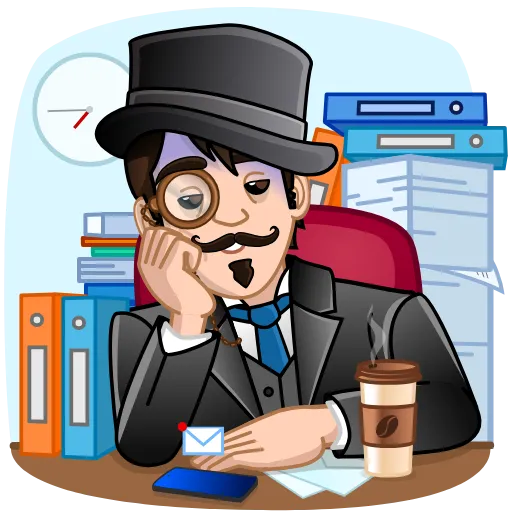 😔 Стикер «gentleman» для Telegram