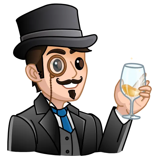 🍹 Стикер «gentleman» для Telegram