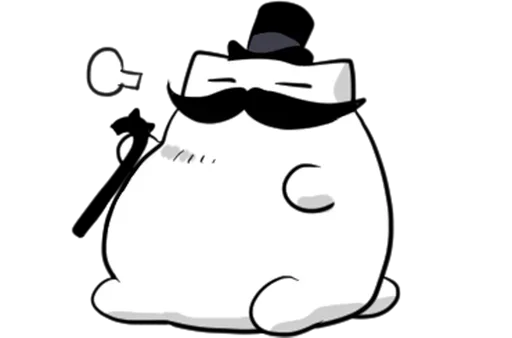 🌟 Стикер «Джентельмяу Gentlemyau» для Telegram