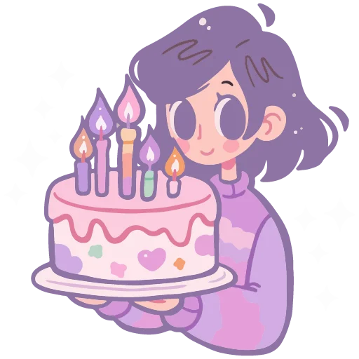 🎂 Стикер «НЕЖНЫЕ» для Telegram