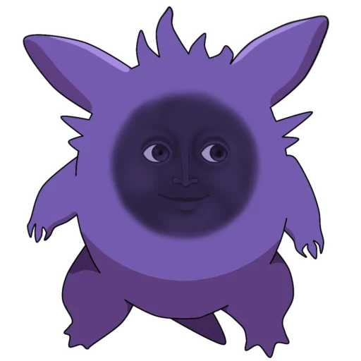 🌚 Стикер «Gengar meme» для Telegram