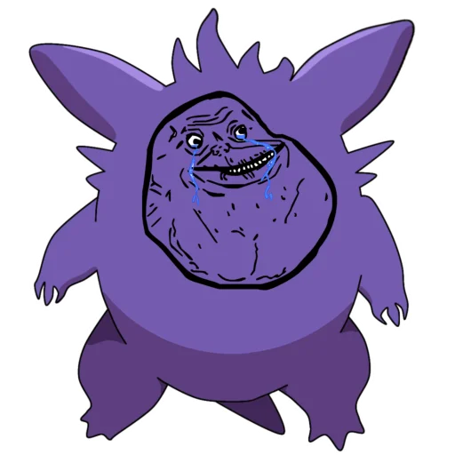 😭 Стикер «Gengar meme» для Telegram