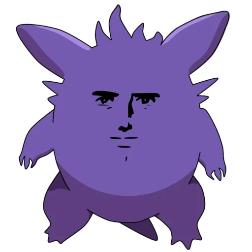 Стикерпак Gengar meme для Telegram