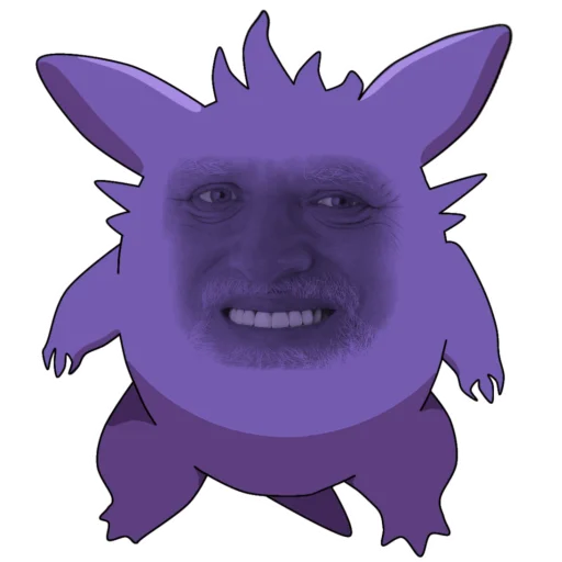 🥲 Стикер «Gengar meme» для Telegram