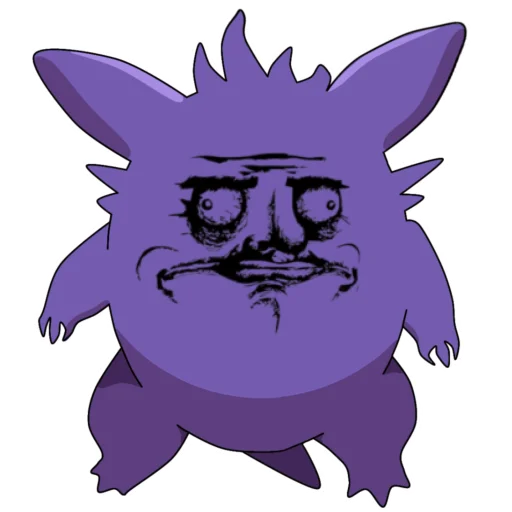 😶 Стикер «Gengar meme» для Telegram