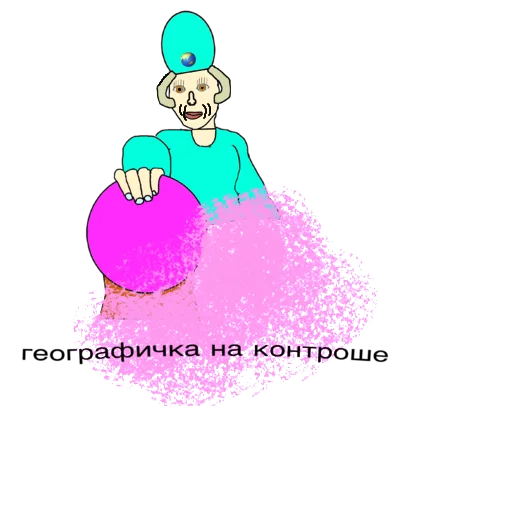🔮 Стикер «Географичка» для Telegram