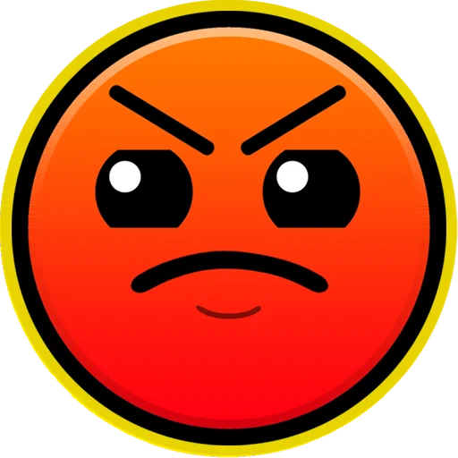 😡 Стикер «Geometry Dash» для Telegram