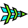🌊 Эмодзи «Geometry Dash Waves» для Telegram