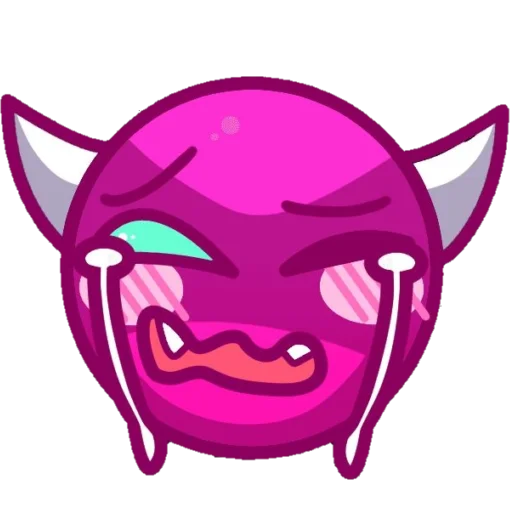 😈 Стикер «Geometry dash faces» для Telegram