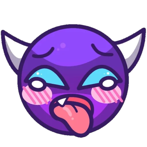 😈 Стикер «Geometry dash faces» для Telegram
