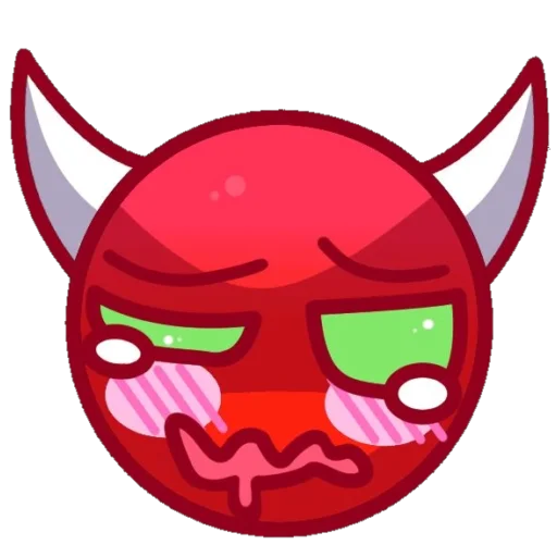 😈 Стикер «Geometry dash faces» для Telegram