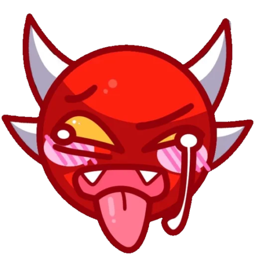 👿 Стикер «Geometry dash faces» для Telegram
