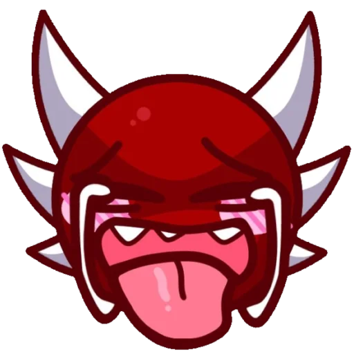 👿 Стикер «Geometry dash faces» для Telegram