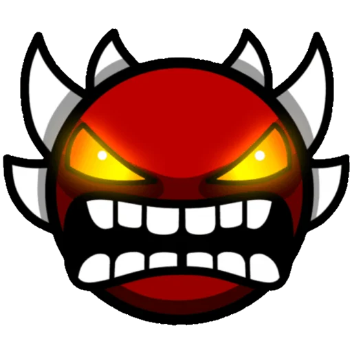 👿 Стикер «Geometry dash faces» для Telegram