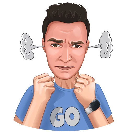 😡 Стикер «George GO» для Telegram
