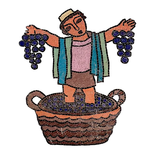 🍇 Стикер «Georgian Mosaics» для Telegram