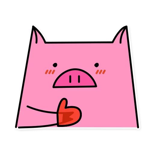👍 Стикер «German the pig» для Telegram