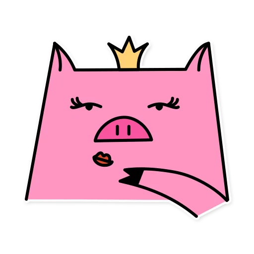 👸 Стикер «German the pig» для Telegram
