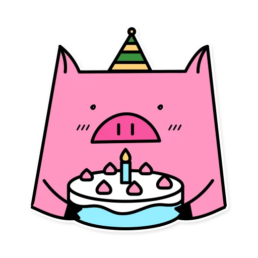 🎂 Стикер «German the pig» для Telegram