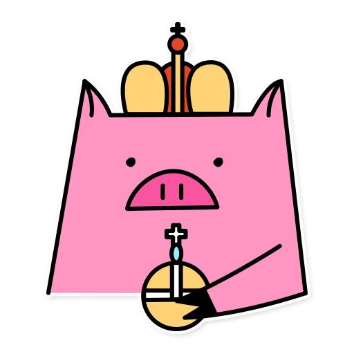 👑 Стикер «German the pig» для Telegram